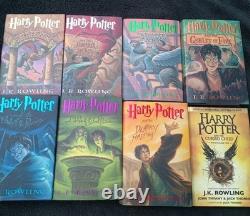 Complete Set 8 Harry Potter HC/DJ All 1st American or 1st Edition VG Cnd withTypo