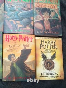 Complete Set 8 Harry Potter HC/DJ All 1st American or 1st Edition VG Cnd withTypo