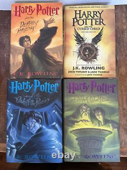 Complete Set Harry Potter HCDJ 1-7 + The Cursed Child 1ST US Ed + Beetle Bard +