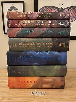 Complete Set of 7 HARRY POTTER Hardcover Books American First Edition