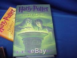 Complete Set of 7 Harry Potter First Edition Series HC Books with Dust Covers