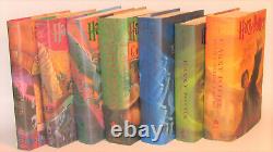 Complete Set of Harry Potter Hardcover Books! Years 1-7 all with Dustjackets