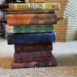 Complete US Harry Potter Book Set 1-7 Great Condition + Cursed Child+Beedle Bard