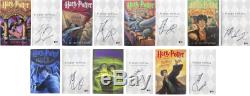 Daniel Radcliffe Signed Harry Potter Complete 1st Edition Hardcover Book Set BAS