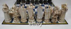 DeAGOSTINI HARRY POTTER WIZARD CHESS COMPLETE SET with CARDBOARD CHESS BOARD