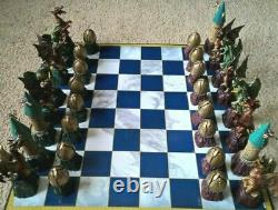 DeAgostini Harry Potter 64 Piece Chess Set with 2 boards complete rare + extras