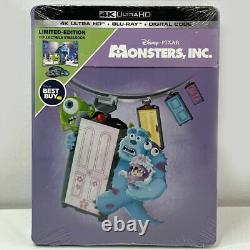 Disney MONSTERS INC 4K UHD BestBuy Exclusive SteelBook RARE US Release MINT A++