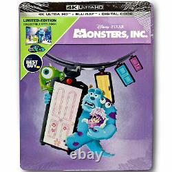 Disney MONSTERS INC 4K UHD BestBuy Exclusive SteelBook RARE US Release MINT A++