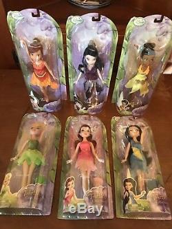 Disney Tinkerbell Great Fairy Rescue 9 Inch Dolls Complete Set Of 6 NIP