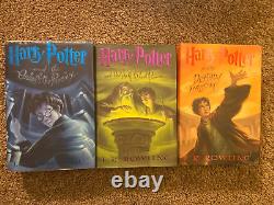 English Harry Potter Hardback Books 5 through 7