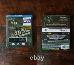 FRENCH Region-Free Blu-ray Harry Potter COMPLETE 8-Film Steelbook Collection NEW