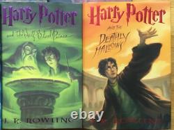 Fine COMPLETE Set of 7 Hardcovers DJ of Harry Potter by J K Rowling First Editio