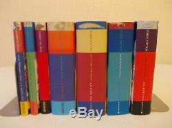 Full complete set Harry Potter hardback books with dust jackets J K Rowling