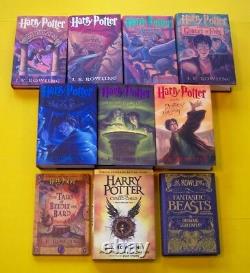 HARRY POTTER 10 First Editions 1st Printings #1- 7 +4 J K Rowling Complete lot