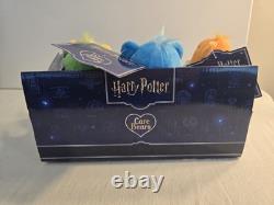 HARRY POTTER 25TH ANNIVERSARY COMPLETE CARE BEAR SET of 4 With DISPLAY BOX