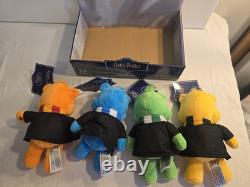 HARRY POTTER 25TH ANNIVERSARY COMPLETE CARE BEAR SET of 4 With DISPLAY BOX