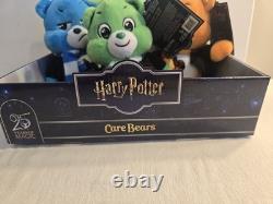 HARRY POTTER 25TH ANNIVERSARY COMPLETE CARE BEAR SET of 4 With DISPLAY BOX
