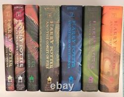 HARRY POTTER COMPLETE HARDCOVER SET BOOKS 1-7 FIRST EDITIONS WithDUST JACKETS VG