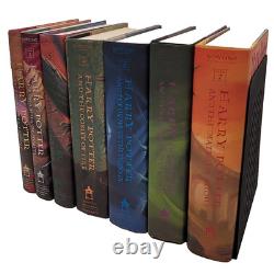 HARRY POTTER COMPLETE HARDCOVER SET BOOKS 1-7 FIRST EDITIONS WithDUST JACKETS VG