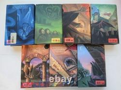 HARRY POTTER COMPLETE HARDCOVER SET BOOKS 1-7 FIRST EDITIONS WithDUST JACKETS VG