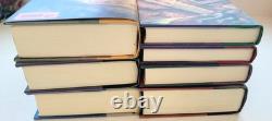 HARRY POTTER COMPLETE HARDCOVER SET BOOKS 1-7 FIRST EDITIONS WithDUST JACKETS VG