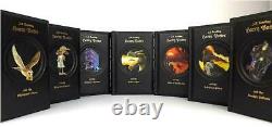 HARRY POTTER COMPLETE SET of HAND BOUND LEATHER BOOKS BLOOMSBURY EDITIONS