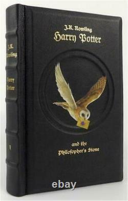HARRY POTTER COMPLETE SET of HAND BOUND LEATHER BOOKS BLOOMSBURY EDITIONS