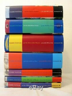 HARRY POTTER COMPLETE UK BLOOMSBURY FIRST EDs HARDBACK BOOK SET EARLY PRINTS