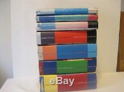 HARRY POTTER COMPLETE UK BLOOMSBURY FIRST EDs HARDBACK BOOK SET EARLY PRINTS