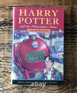 HARRY POTTER COMPLETE UK BLOOMSBURY FIRST EDs HARDBACK BOOK SET EARLY PRINTS