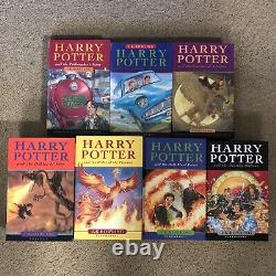 HARRY POTTER Complete 7 Original Cover Book Box Set J. K. Rowling Hardcover Only