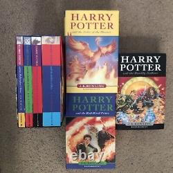 HARRY POTTER Complete 7 Original Cover Hardcover & PB Box Book Set J. K Rowling