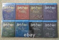 HARRY POTTER Complete 8 Steelbook 16 Blu-ray Collection Import MINOR FLAWS READ