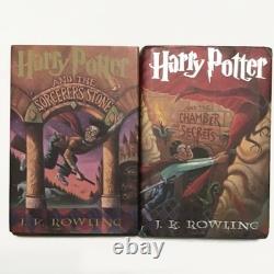 HARRY POTTER Complete Book Set 1-7 HC First American Ed. Beasts Beedle Bard