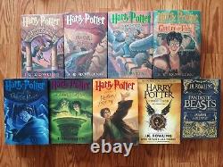 HARRY POTTER Complete HC Books 1-7 with CURSED CHILD + FANTASTIC BEASTS 1st Ed
