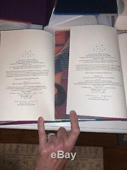 HARRY POTTER Complete Hardcover Set 1st/1st Rowling SIGNED Hallows With Provenance