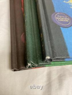 HARRY POTTER Complete Set 1-7 1st Ed Hardcovers Hogwarts Library JK Rowling