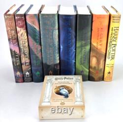 HARRY POTTER Complete Set 1-8 1st Ed Hardcovers 4 1st Print JK Rowling + Cards
