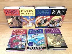 HARRY POTTER Complete Set of 7 books 3 1st Edition Hardbacks Bloomsbury bundle
