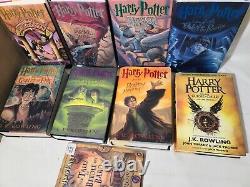 HARRY POTTER HARDCOVER BOOKS 1st Edition COMPLETE SET 1-7 SERIES CURSED CHILD