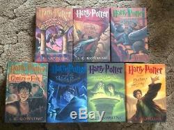 HARRY POTTER J. K. Rowling complete 7 volume hardcover set 5 are FIRST PRINTINGS