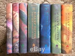 HARRY POTTER J. K. Rowling complete 7 volume hardcover set 5 are FIRST PRINTINGS
