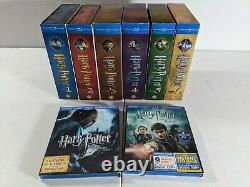 HARRY POTTER Ultimate Edition DVD Set Years 1-6 + Blu Ray Deathly Hallows 1 & 2