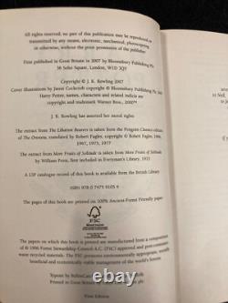 HARRY POTTER and the Deathly Hallows J. K. ROWLING FIRST EDITION