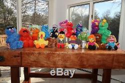 HUGE LOT Sesame Street COMPLETE SET Plush- Collectible- Elmo Abby Cookie- NEW