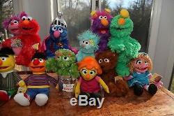 HUGE LOT Sesame Street COMPLETE SET Plush- Collectible- Elmo Abby Cookie- NEW