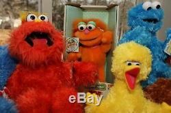 HUGE LOT Sesame Street COMPLETE SET Plush- Collectible- Elmo Abby Cookie- NEW