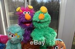 HUGE LOT Sesame Street COMPLETE SET Plush- Collectible- Elmo Abby Cookie- NEW