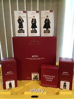 Hallmark Harry Potter Hogwarts Castle Tree Topper Complete Set 5 Characters, Cord