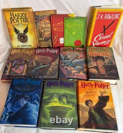 Hardback HC Harry Potter Set Complete 1-7 Lot J. K. Rowling +BONUS Books